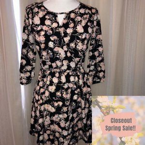 Lush Floral Print Dress